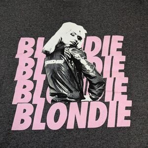 Blondie NWOT Deborah Harry Grey Tee Pink Graphics Call Me Size Large